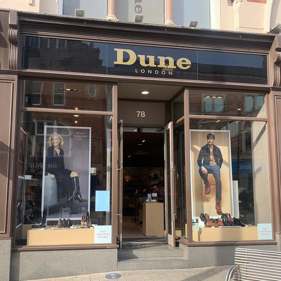 For over 5 years we have worked with Dune London to deliver stand out point-of-sale to their 350 worldwide stores. Find out more here.